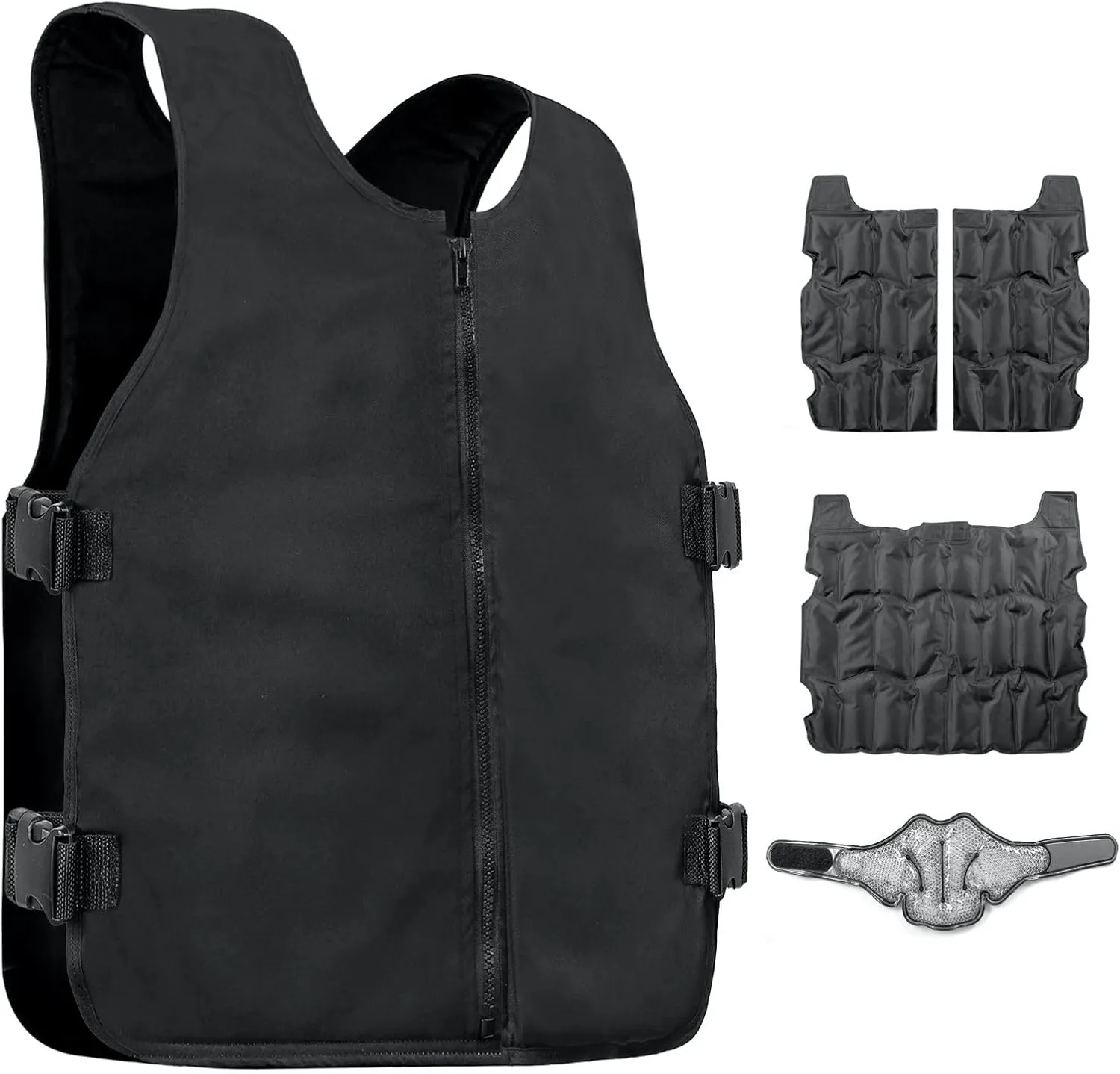 I o Brothers Cooling Vest - Men & Women Ice Cooling Vest w/Reusable Gel Packs & Neck Warmer, Work/Outdoor Cooling Jacket for Hot Days