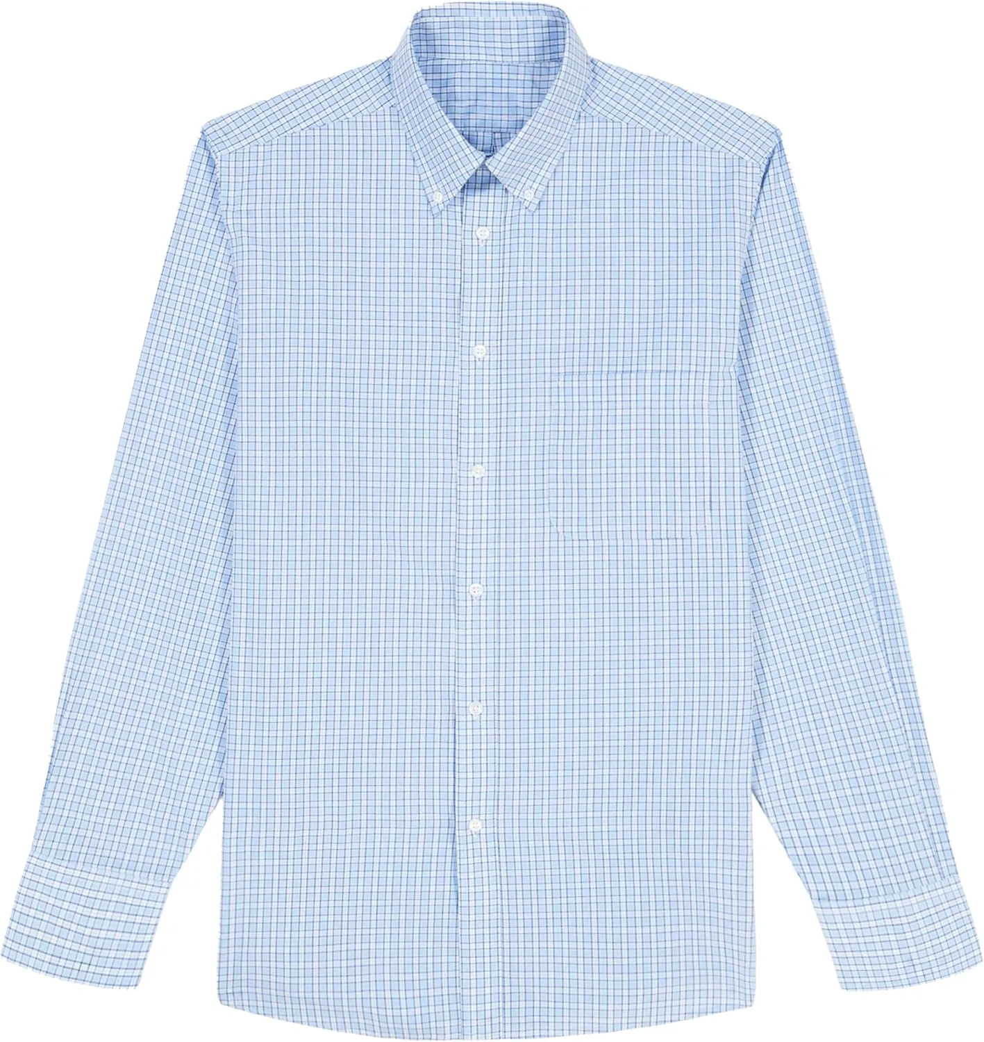 IZOD Men's Dress Shirt Regular Fit Long Sleeve Wrinkle Free Stretch Button Down Collar