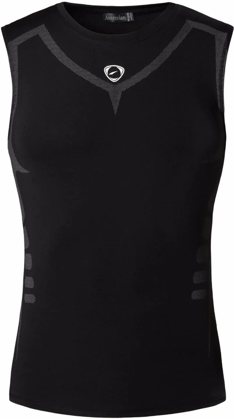 jeansian Men's Sport Quick Dry Sleeveless Tees Vests Tank Top Shirt LSL3306
