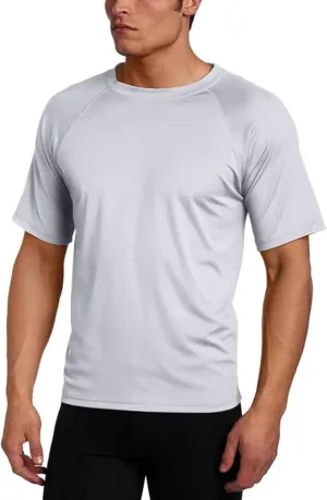 Kanu Surf Men's Short Sleeve UPF 50 Swim Shirt Rash Guard Sun Shirt (Regular & Extended Sizes)