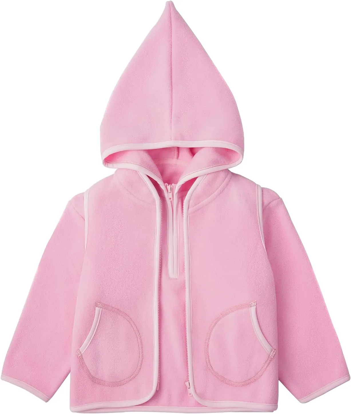 Kids Boys & Girls Two-Piece-Set Soft Fleece Hoodie with long sleeves and Vest