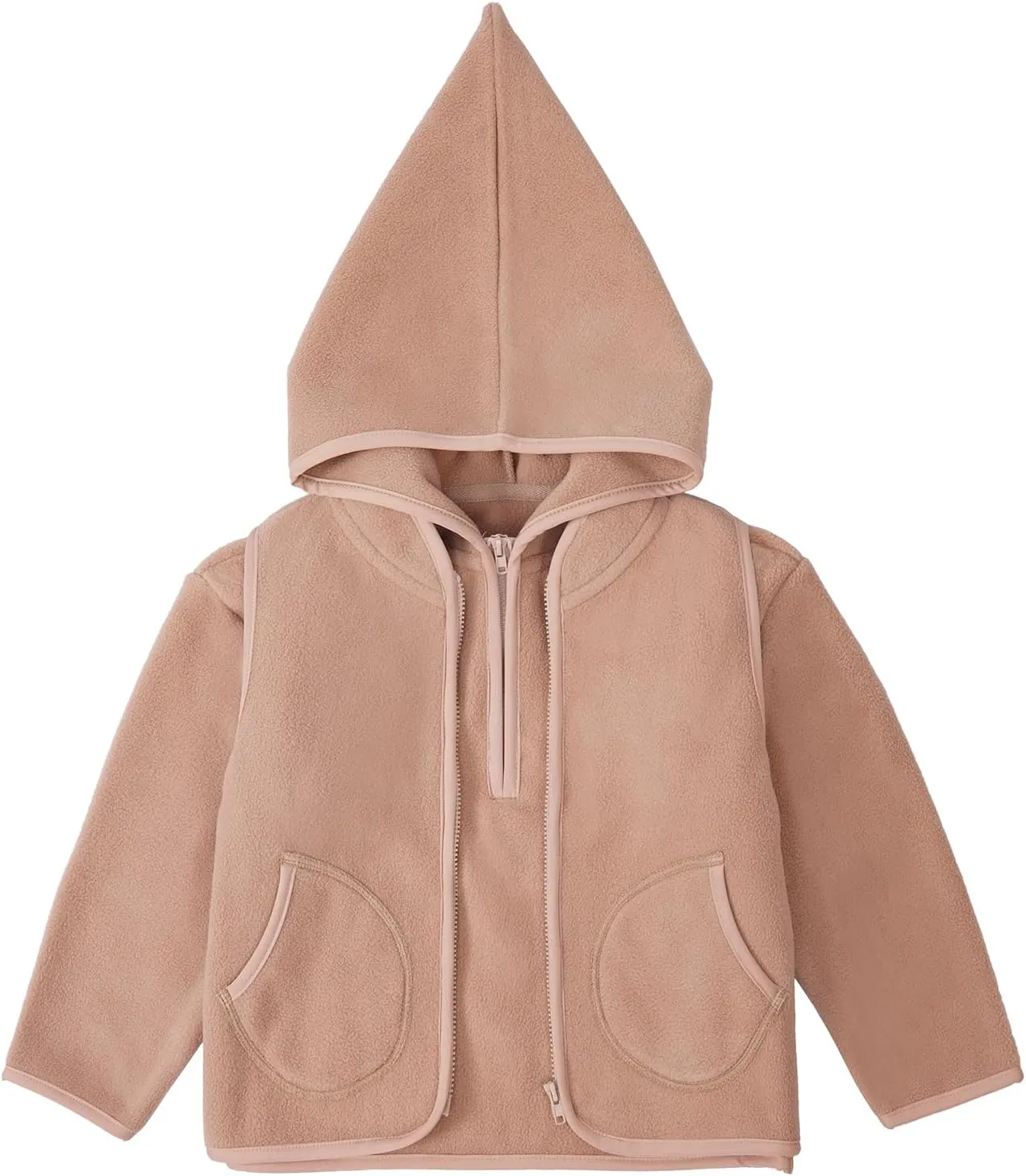 Kids Boys & Girls Two-Piece-Set Soft Fleece Hoodie with long sleeves and Vest