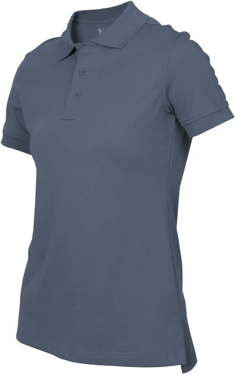 LAPG Womens Operator Tactical Polo Shirt, Short Sleeve Uniform Polo Shirt for Women, Comfortable Lightweight Anti-Wrinkle