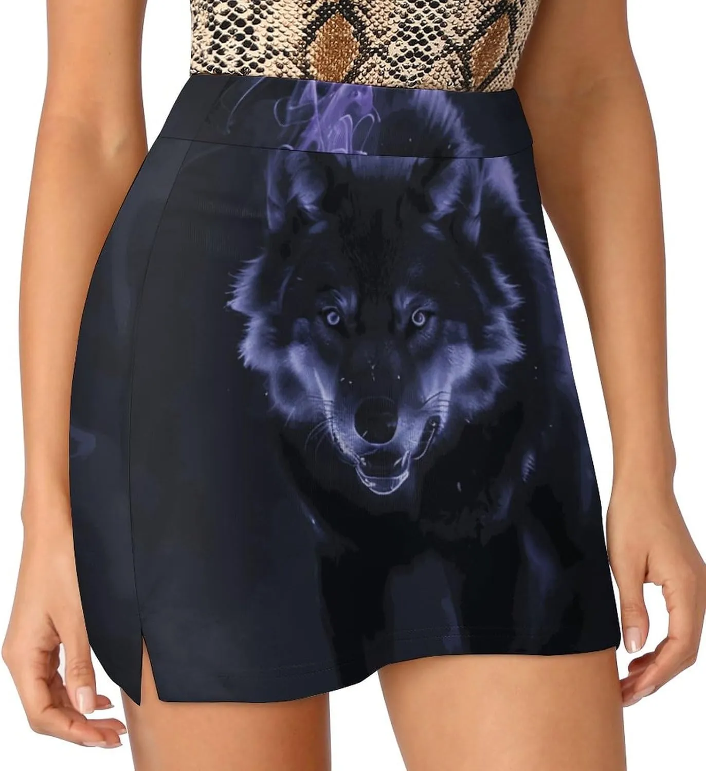 Lions Short Skirt Women's Dress Casual Vacation Light Proof Trouser Skirt