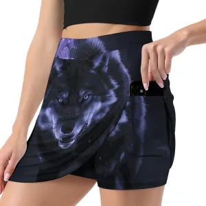 Lions Short Skirt Women's Dress Casual Vacation Light Proof Trouser Skirt