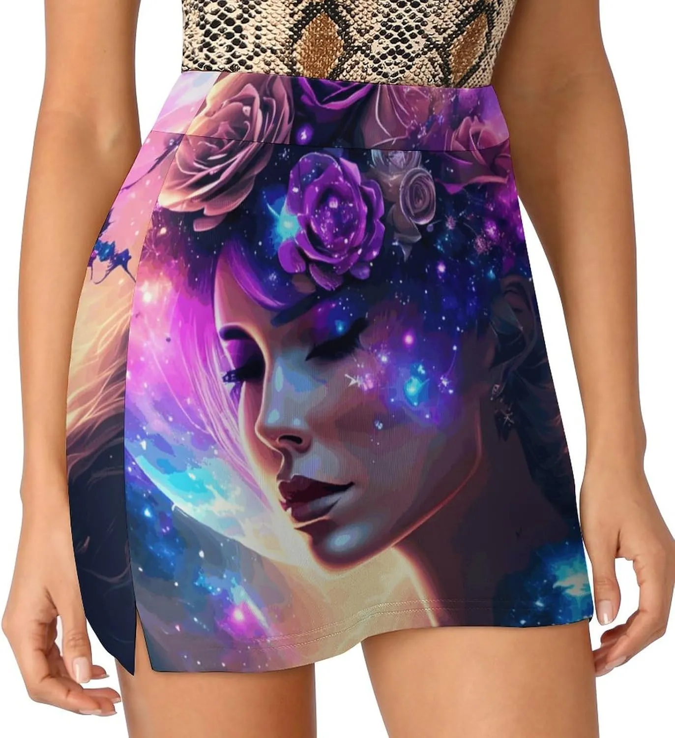 Lions Short Skirt Women's Dress Casual Vacation Light Proof Trouser Skirt