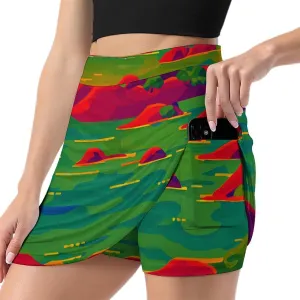 Lions Short Skirt Women's Dress Casual Vacation Light Proof Trouser Skirt