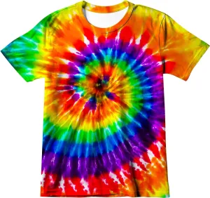 Little Kids Tie Dye Shirt Size 4-10 Boys' Girls' Hippies Senior Tie-Dye Tee Tshirt
