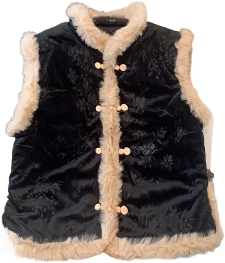 LIXINGHEITANG Chinese-style cotton-padded jacket, Chinese-style vest, waistcoat, thickening, improved suit women's winter