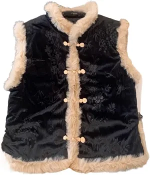 LIXINGHEITANG Chinese-style cotton-padded jacket, Chinese-style vest, waistcoat, thickening, improved suit women's winter