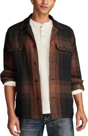 Lucky Brand Men's Plaid Shirt Jacket