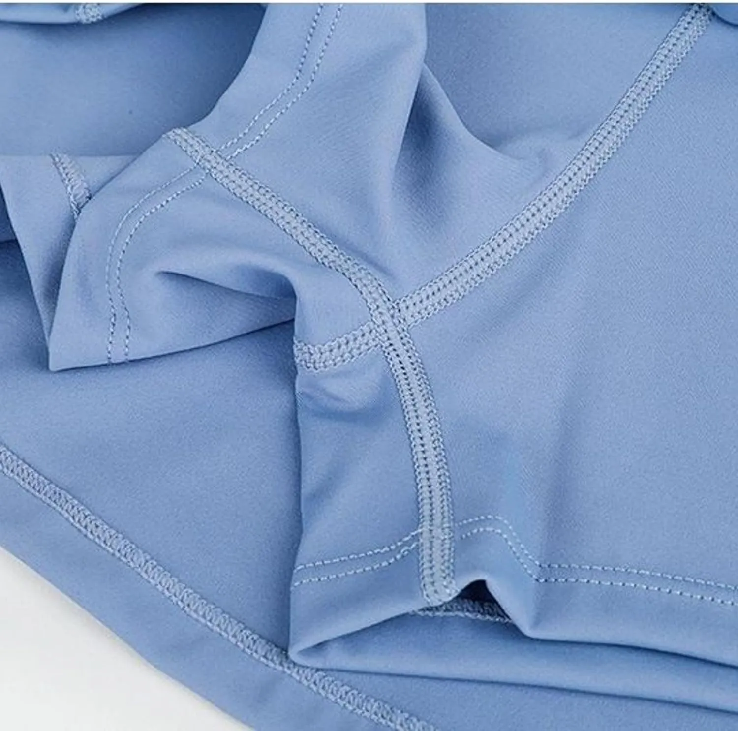 Lu's Chic Women's Athletic Skort High Waisted Scooter Short Pocket Spandex Tennis Fashion Elastic Waist Culottes