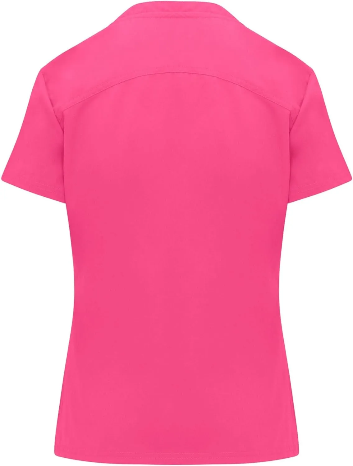 M&M SCRUBS Women's Jogger Scrub Set V-Neck Scrub Top with Stretchy Rib-Knit 8 Pockets Tapered Cargo Jogger Scrub Top and Pant