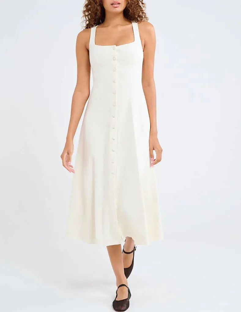 Mayfair Button Down Midi Dress