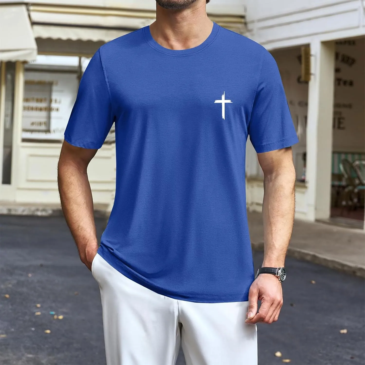 Men Basic Active T Shirt Quick Dry Outdoor Top Breathable Hiking Ready Graphic Comfort Fit Tunics
