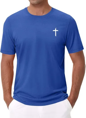 Men Basic Active T Shirt Quick Dry Outdoor Top Breathable Hiking Ready Graphic Comfort Fit Tunics