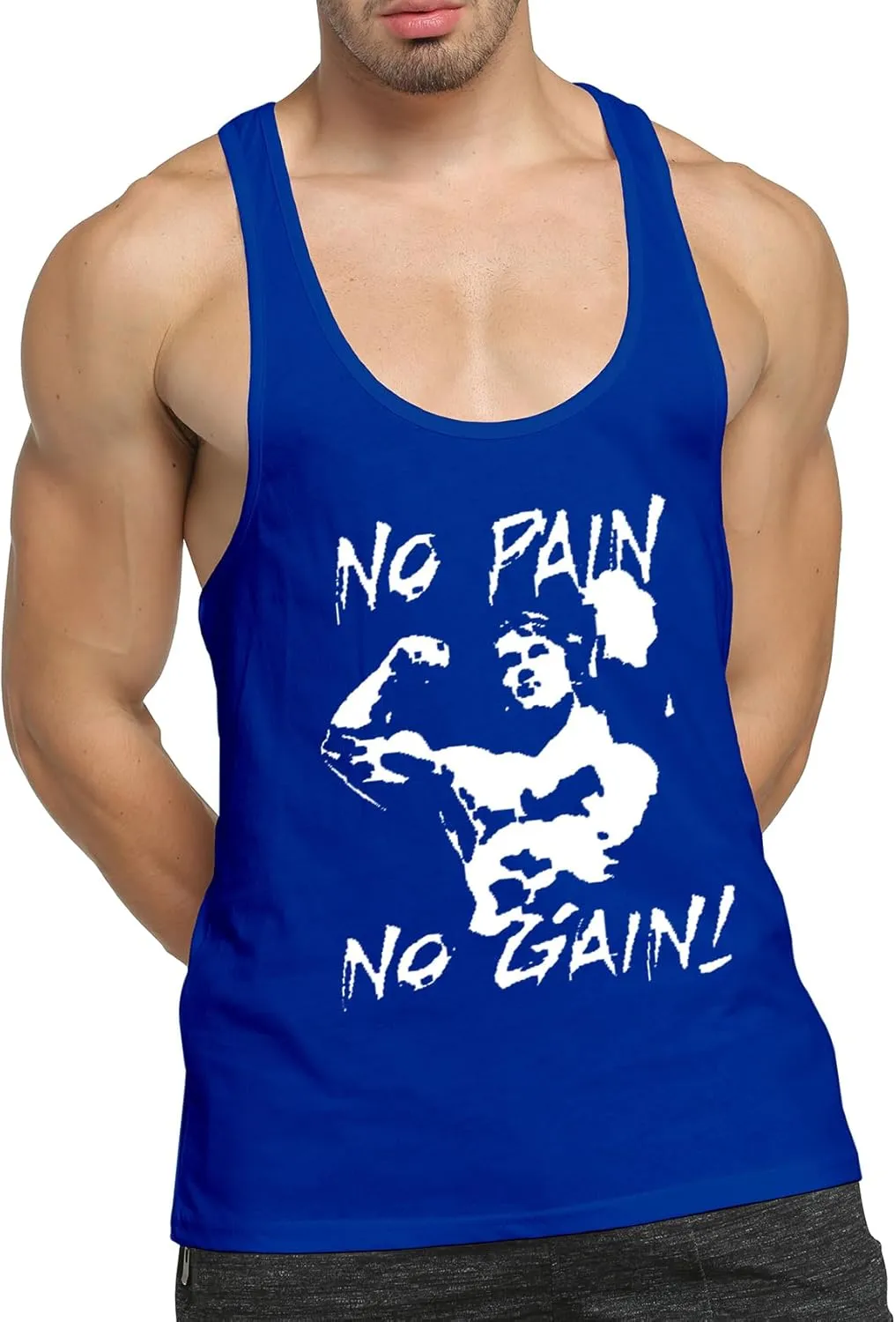 Mens 3 Pack Tank Tops Workout Gym Muscle Shirt Y-Back Fitness Bodybuilding Sleeveless T Shirt