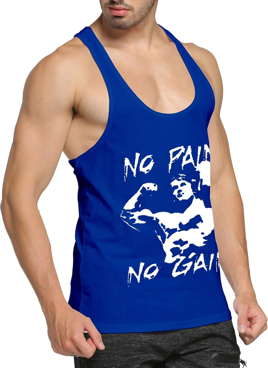 Mens 3 Pack Tank Tops Workout Gym Muscle Shirt Y-Back Fitness Bodybuilding Sleeveless T Shirt