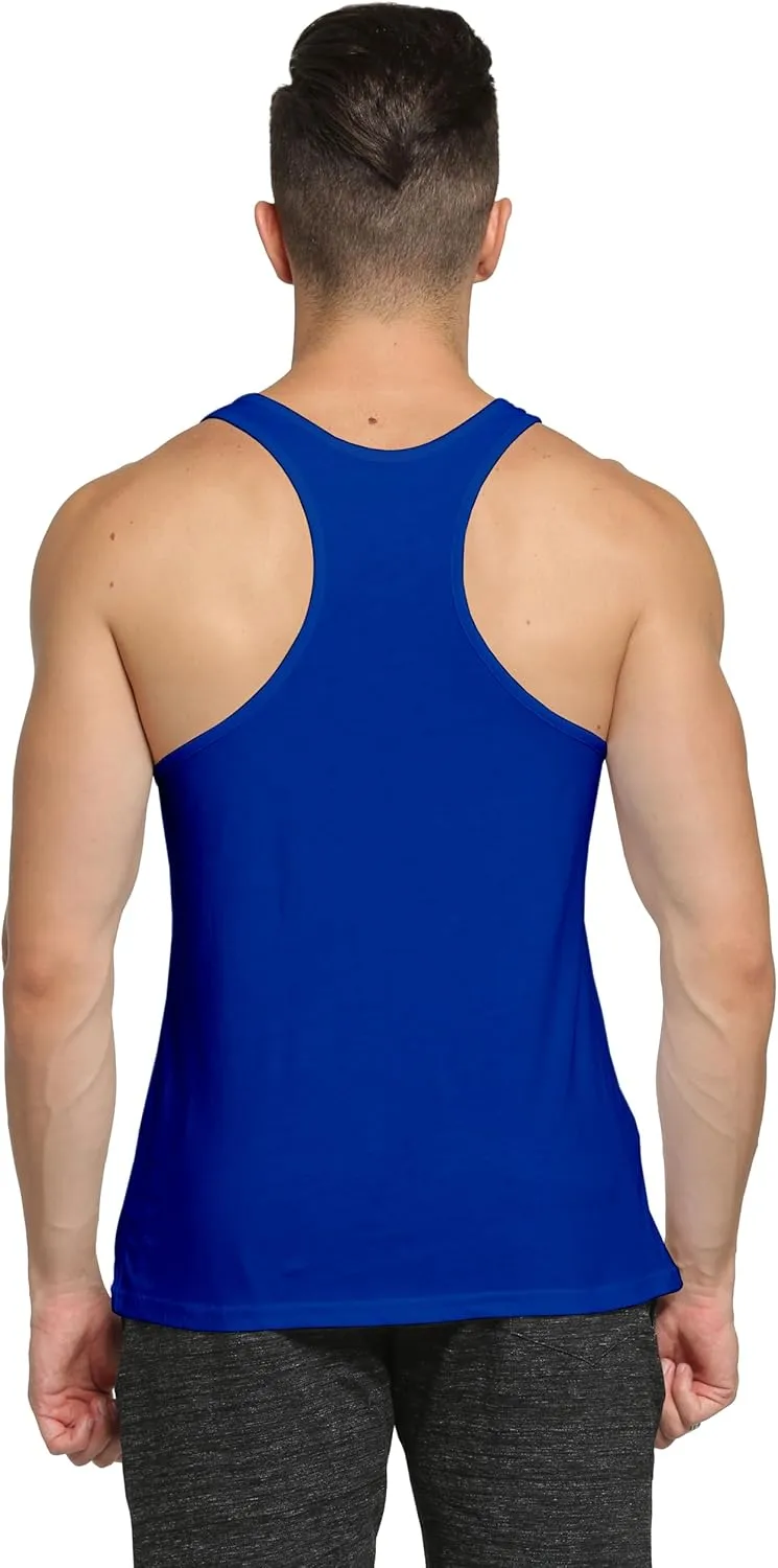 Mens 3 Pack Tank Tops Workout Gym Muscle Shirt Y-Back Fitness Bodybuilding Sleeveless T Shirt