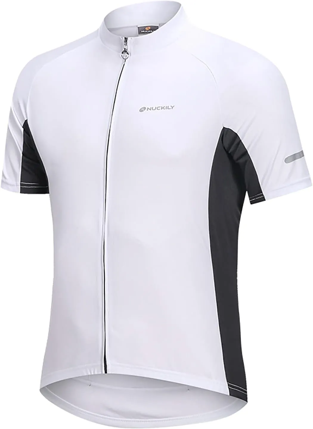 Men's Basic Cycling Jerseys Short Sleeves Mountain Bike Bicycle Shirt Quick Dry Biking Shirt for Men with Back Pockets