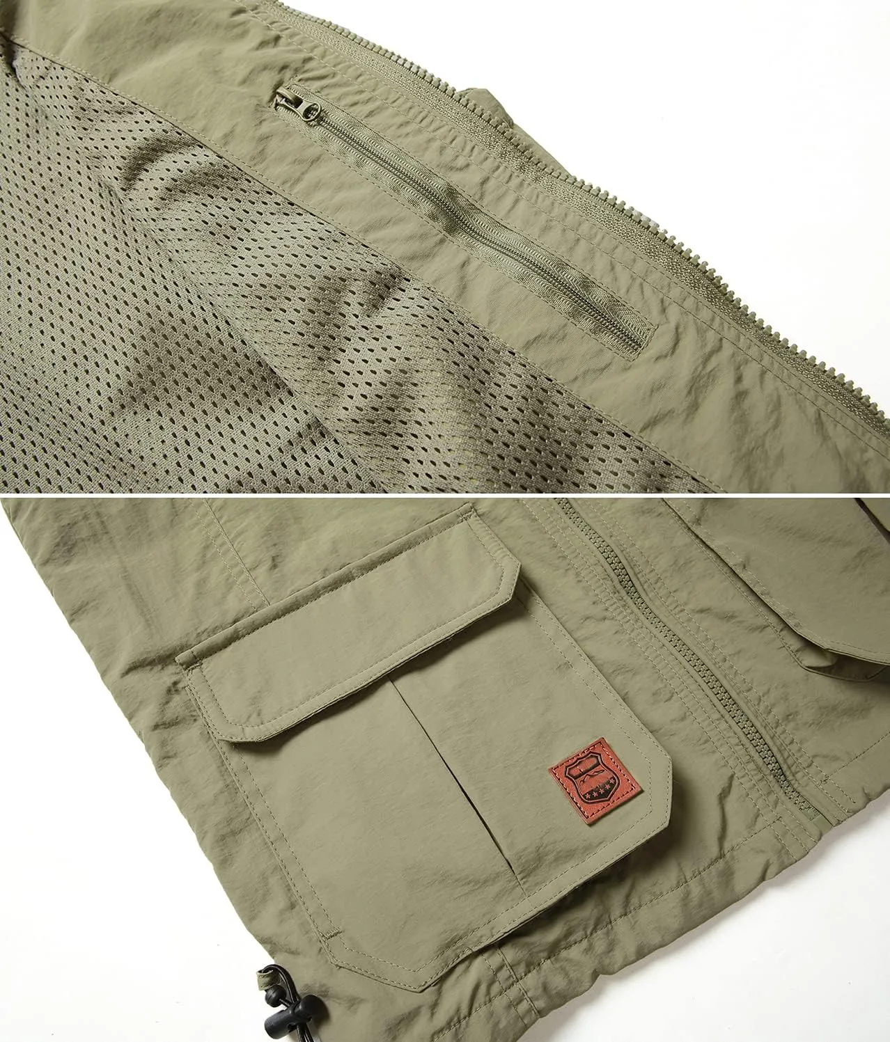 Men's Casual Outdoor Lightweight Vest Quick Dry Fishing Hunting Photo Sleeveless Vest with Pockets