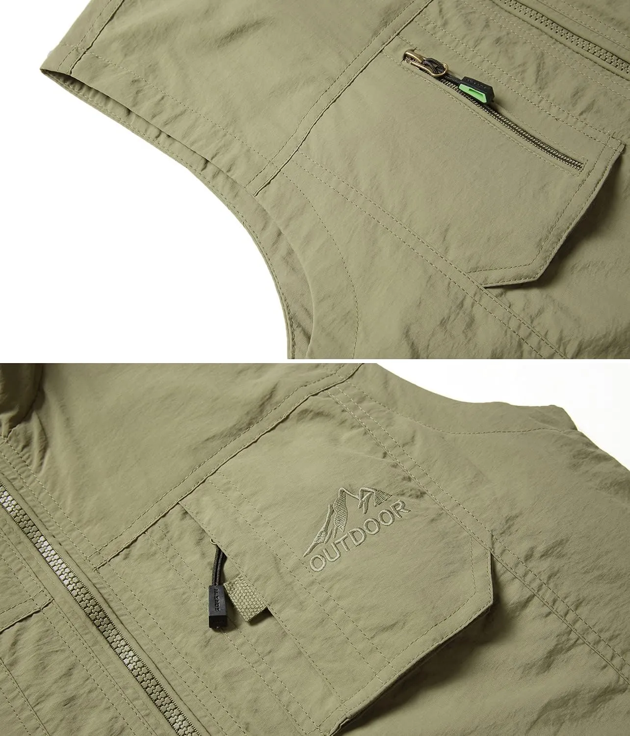 Men's Casual Outdoor Lightweight Vest Quick Dry Fishing Hunting Photo Sleeveless Vest with Pockets