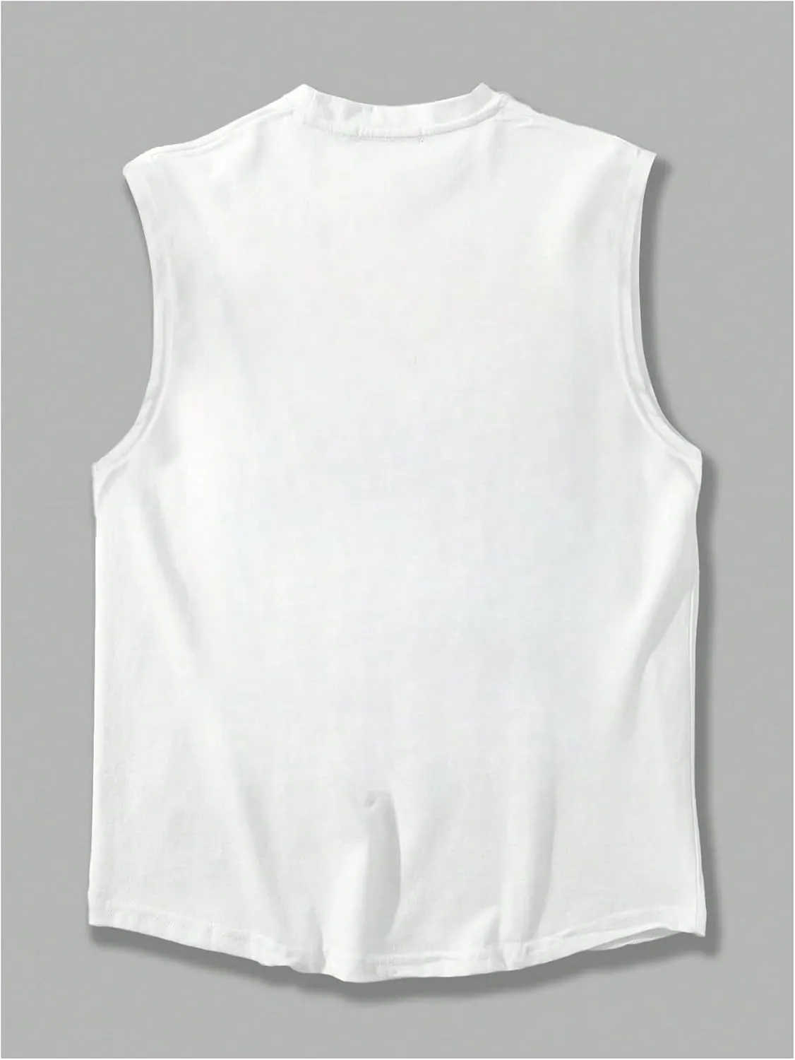 Men's Crewneck Sleeveless Tank Tops Casual Graphic Vest Top Vintage Summer Tee Shirts Streetwear