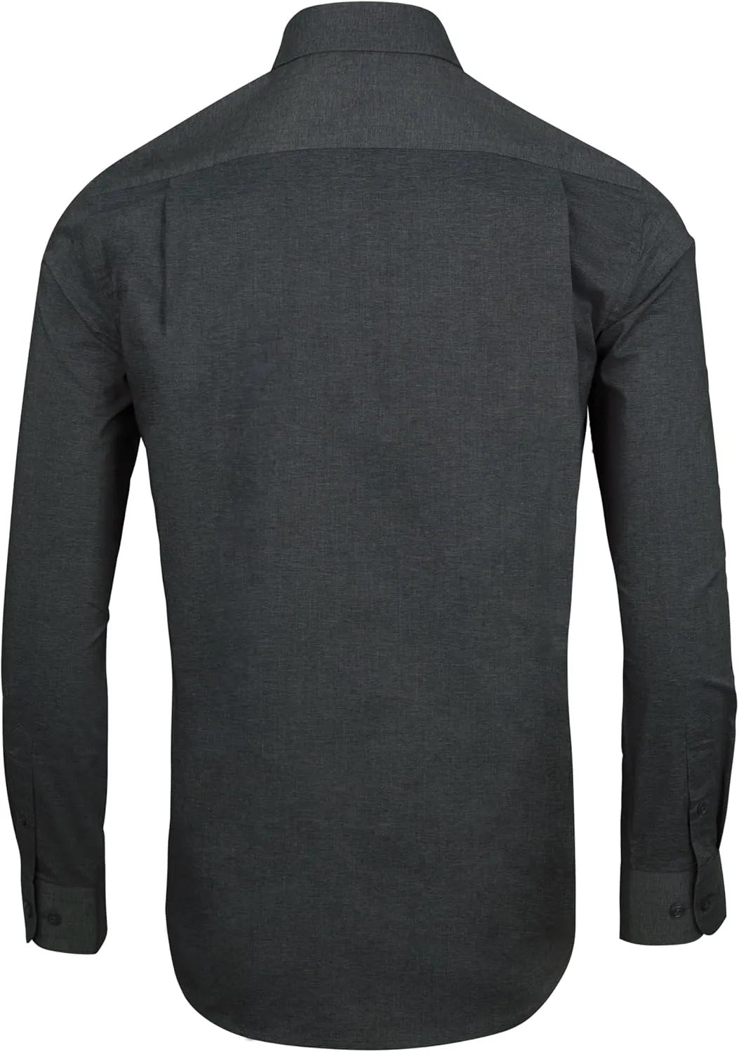 Men's Dress Shirt Long Sleeve Stretch Wrinkle-Resistant Formal Shirt Business Casual Heather Button Down Shirts