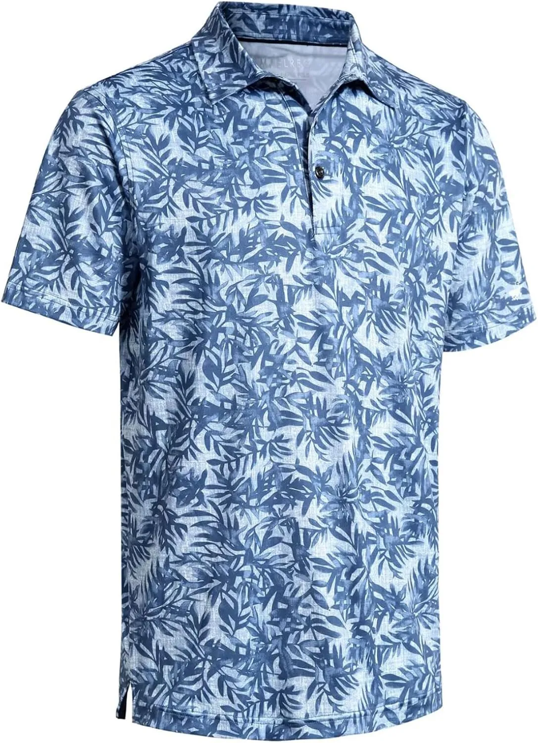 Mens Golf Shirts Short Sleeve Moisture Wicking Dry Fit Print Performance Athletic Casual Golf Polo Shirts for Men