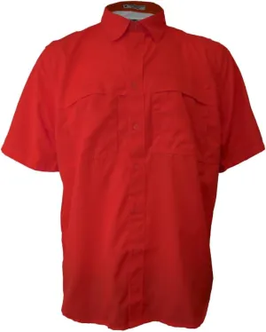 Men's Pescador Polyester Short Sleeve Fishing Shirt Wicking Fabric Sun Protection Casual Button Down Shirt