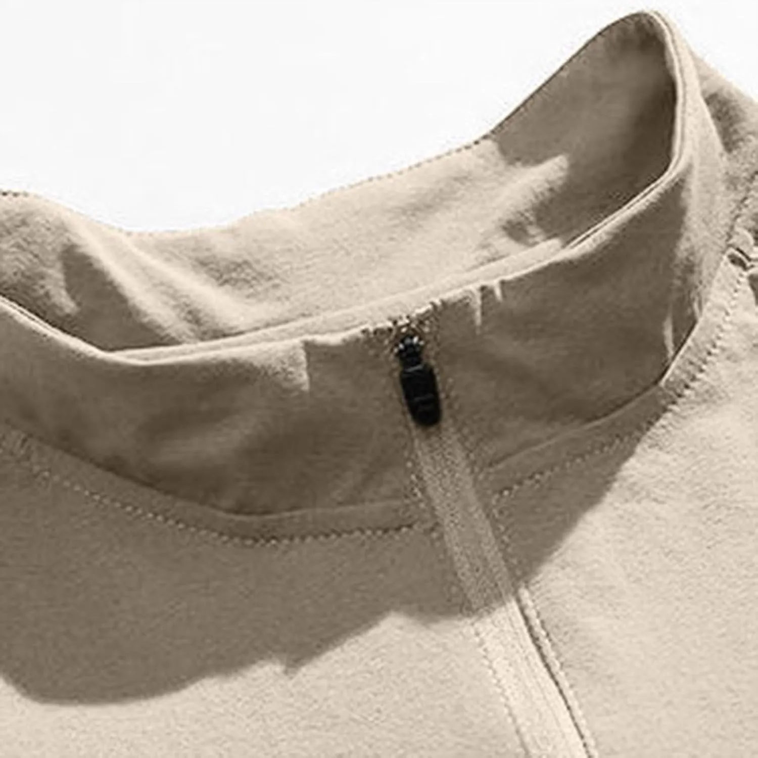 Men's Shirts Quick Dry Slim Fit Half Zipper Long Sleeve Solid Lightweight Shirt Odor Control Elastic Lightweight Tops