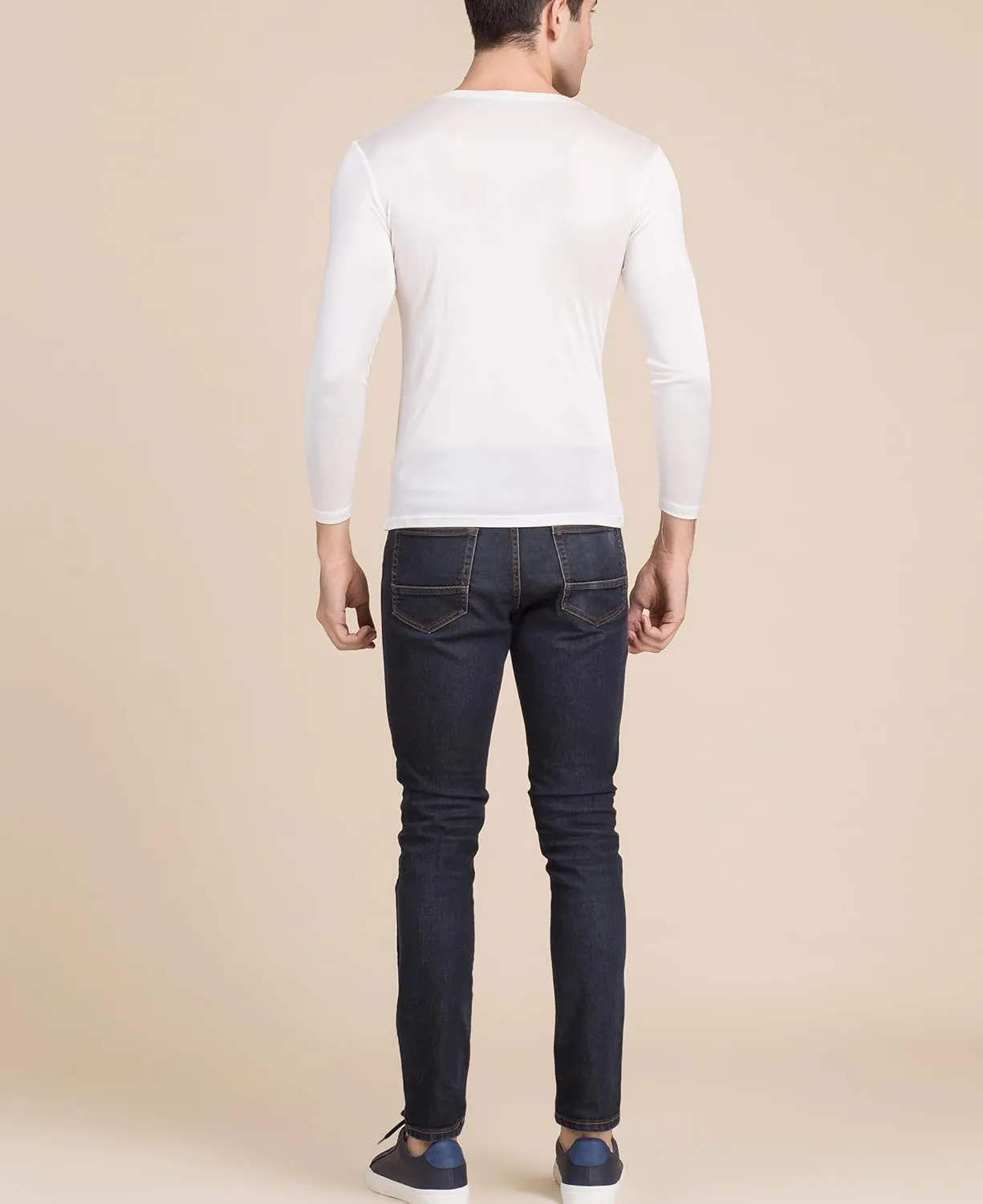 Men's Silk Shirt Soft Breathable Sport T-Shirt Underwear Slim Short/Long Sleeve Tops