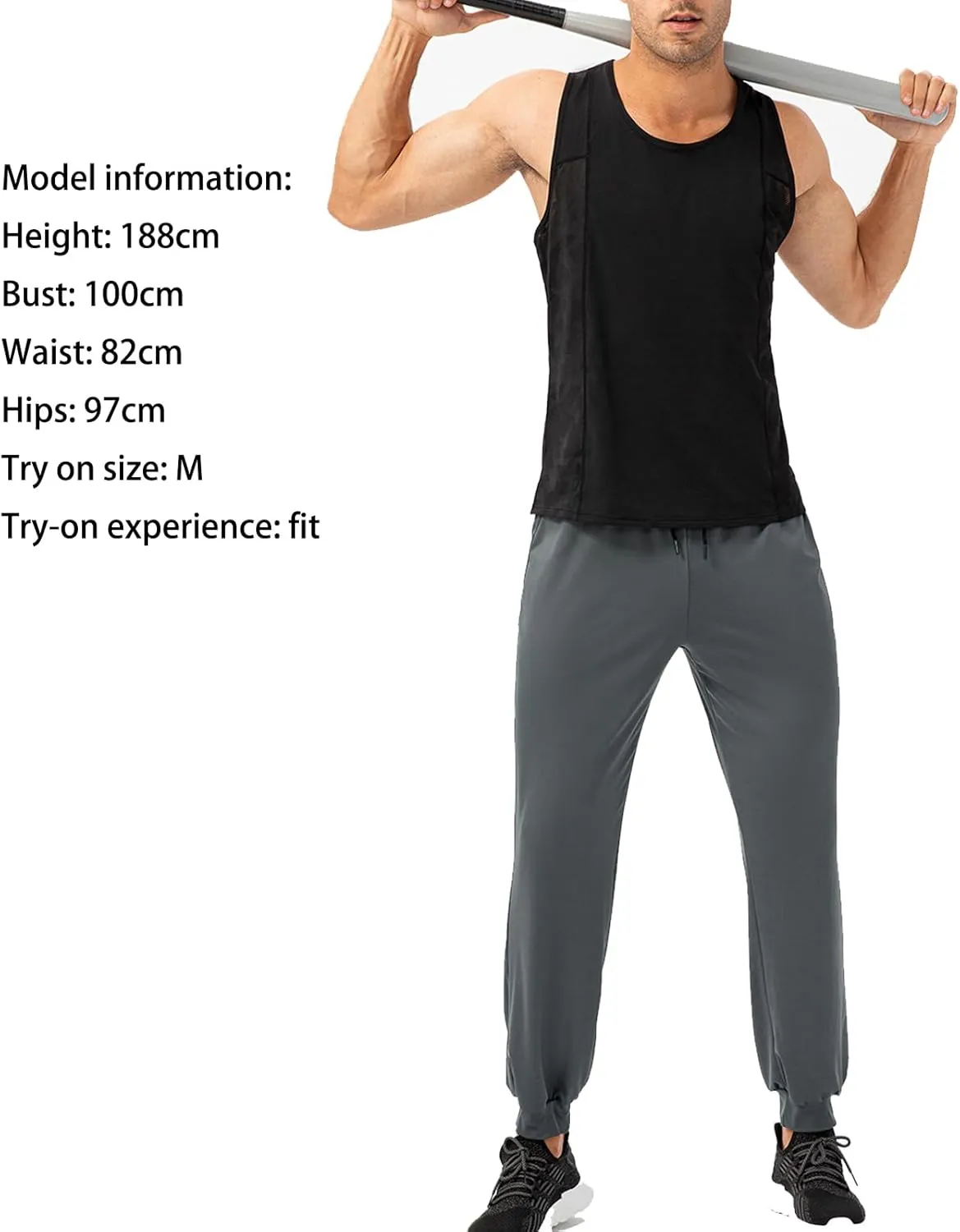 Men's Solid Color Gym Vest Sleeveless Round Neck Quick Dry Training Gym Shirt T-Shirt