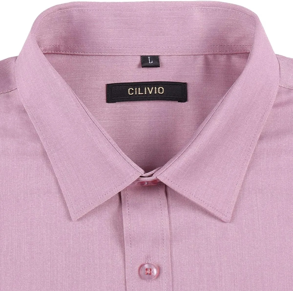 Men's Stretch Wrinkle Resistant Dress Shirt Long Sleeve Button up Business Casual Shirt Regular Fit