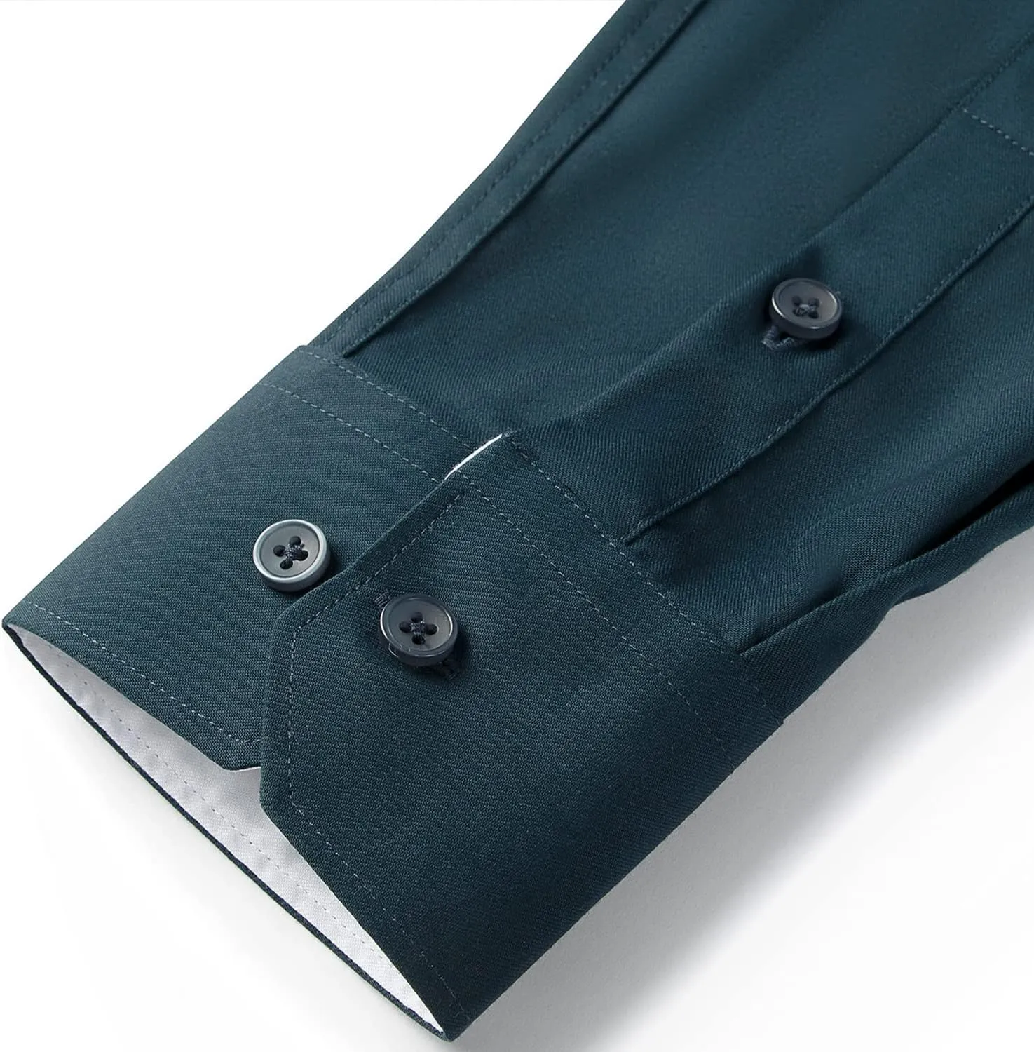 Men's Stretch Wrinkle Resistant Dress Shirt Long Sleeve Button up Business Casual Shirt Regular Fit