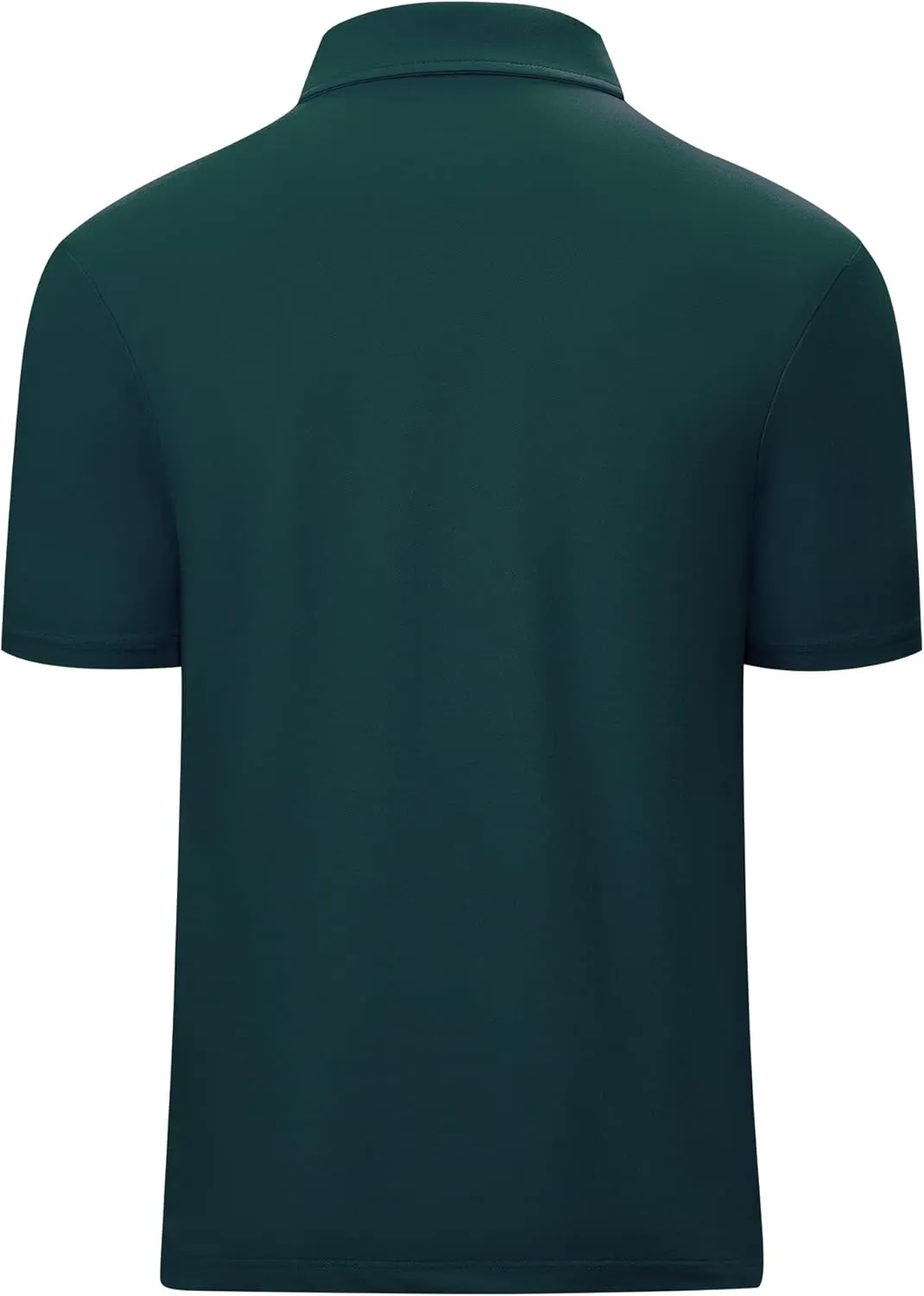 Men's Zipper Polo Shirt Short Sleeve Moisture Wicking Casual Golf Polo Shirt Quarter Zip Tops
