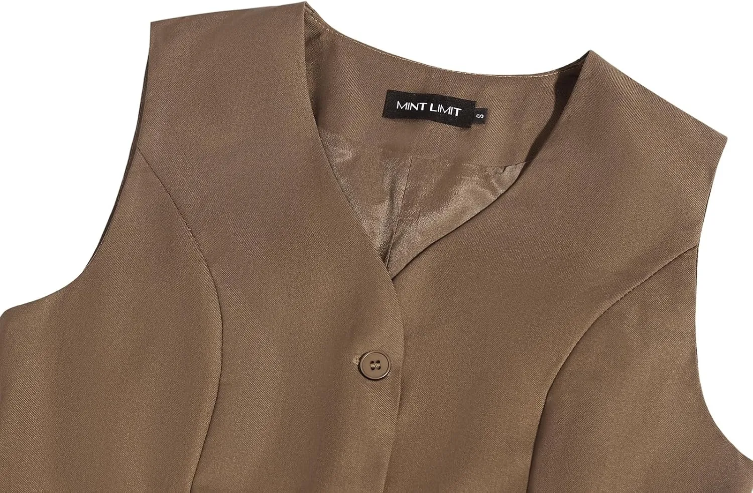 MINTLIMIT Waistcoat Vest for Women Fully Lined Button Down V Neck Formal Dressy Suit Vests with Pockets