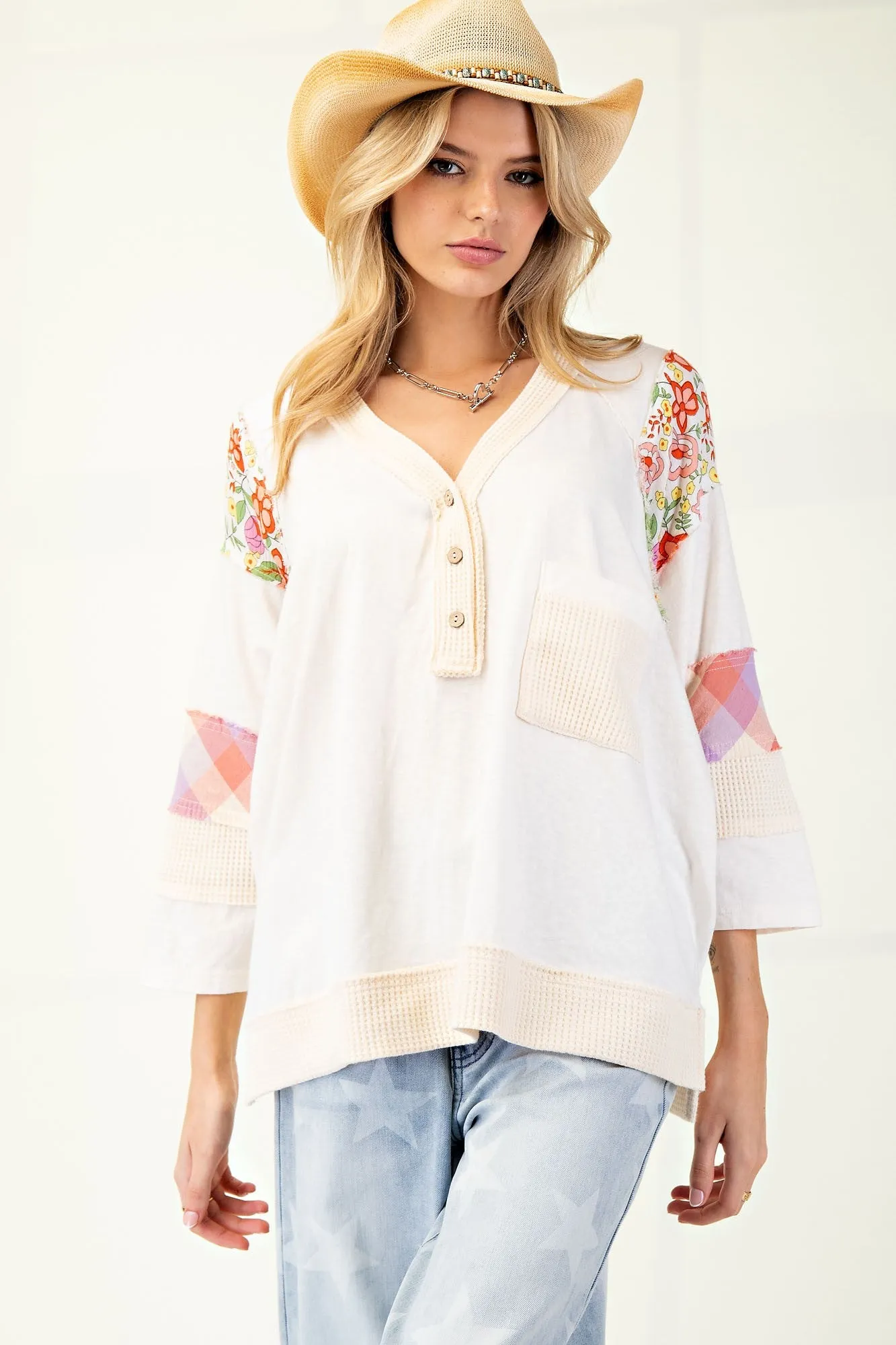 Mixed Slub Henley