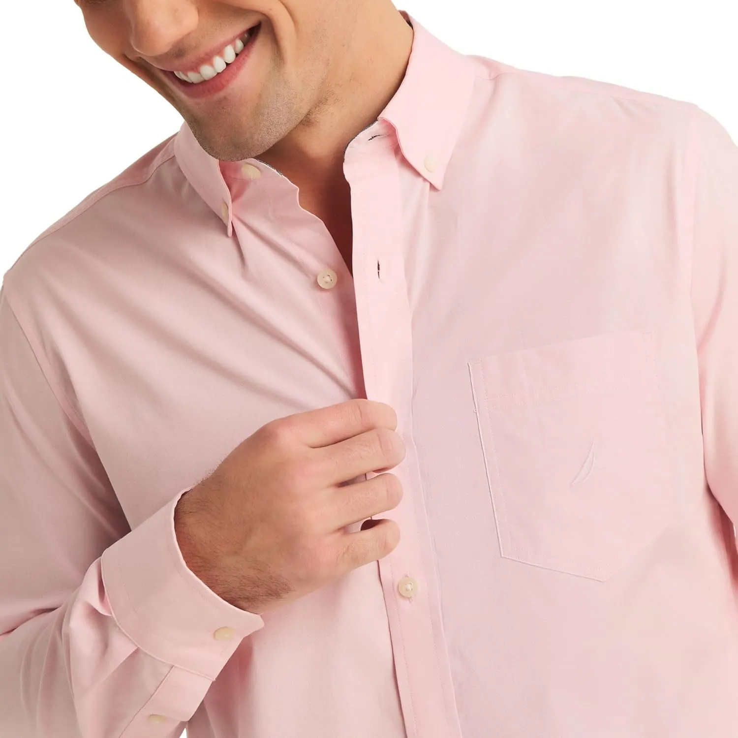 Nautica Men's Sustainably Crafted Solid Shirt