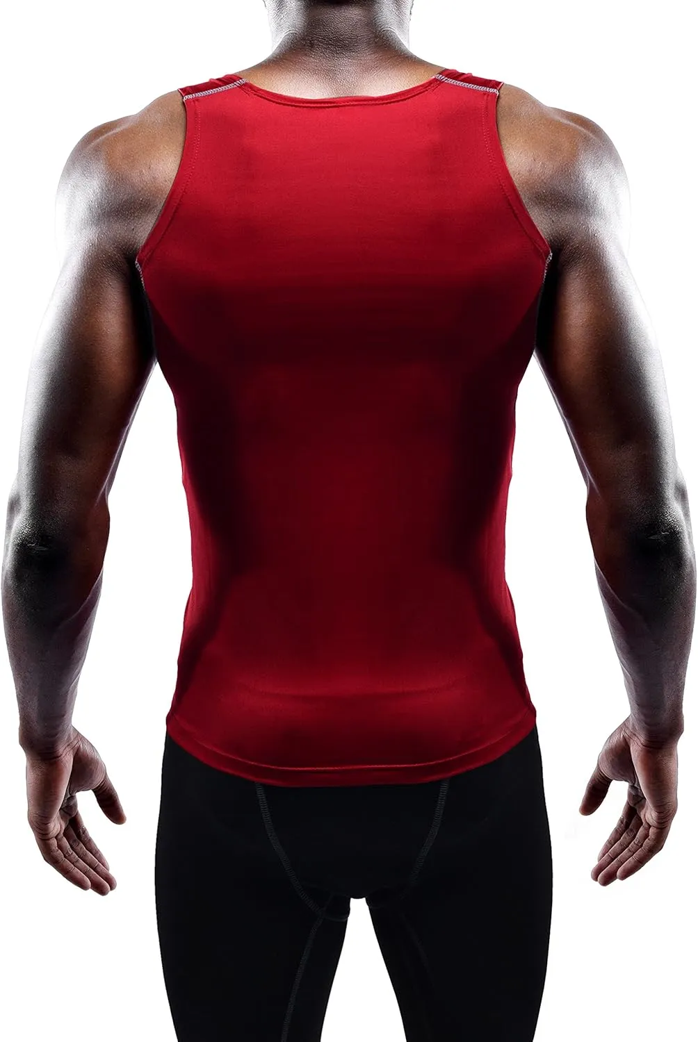 NELEUS Men's 3 Pack Athletic Compression Under Base Layer Sport Tank Top