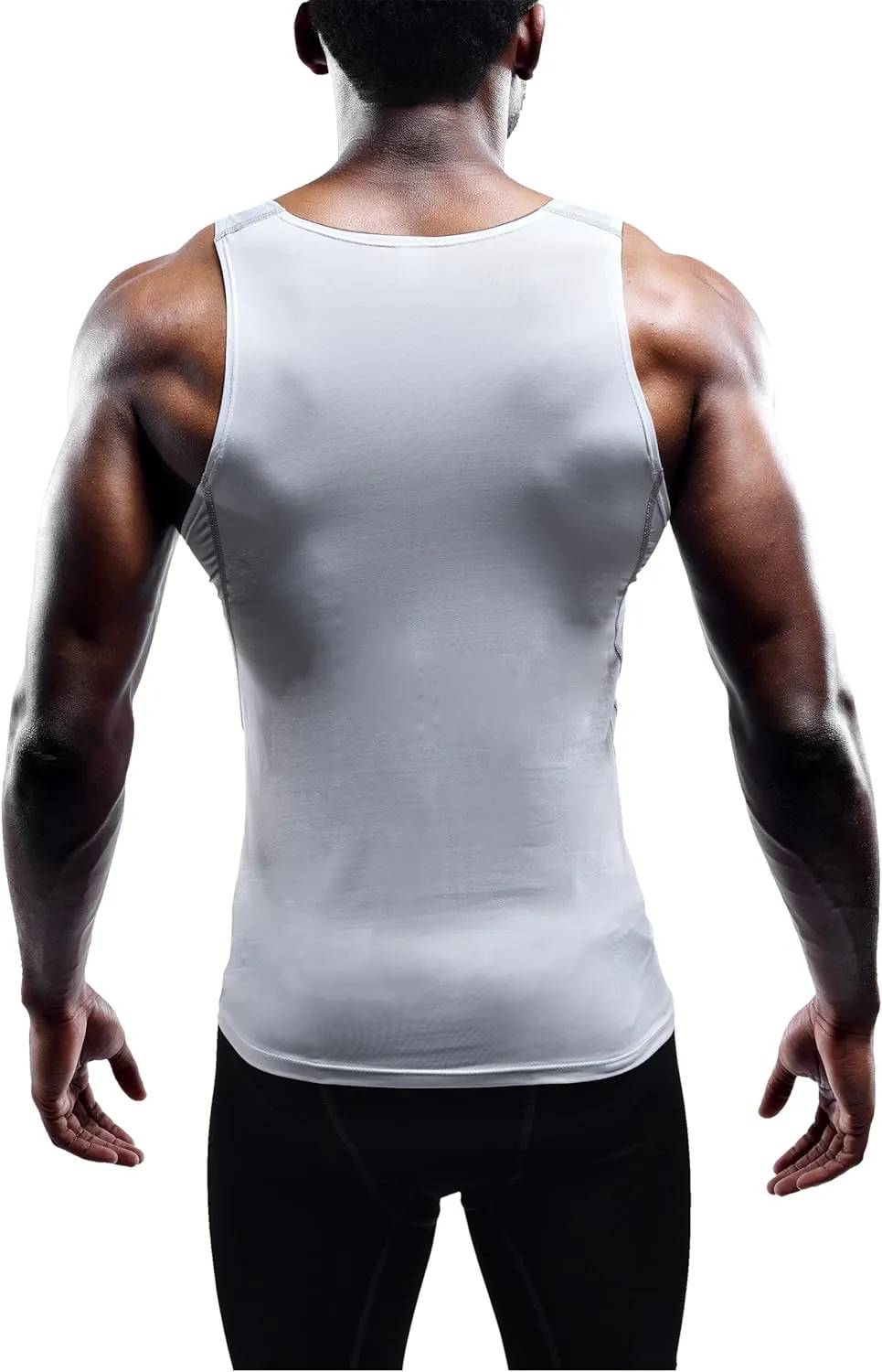 NELEUS Men's 3 Pack Athletic Compression Under Base Layer Sport Tank Top