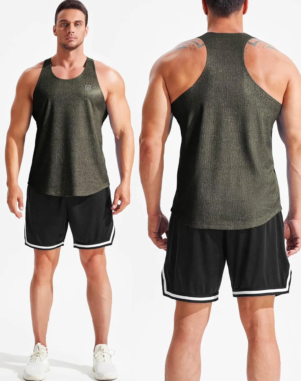 NELEUS Men's Workout Running Tank Top Sleeveless Gym Athletic Shirts