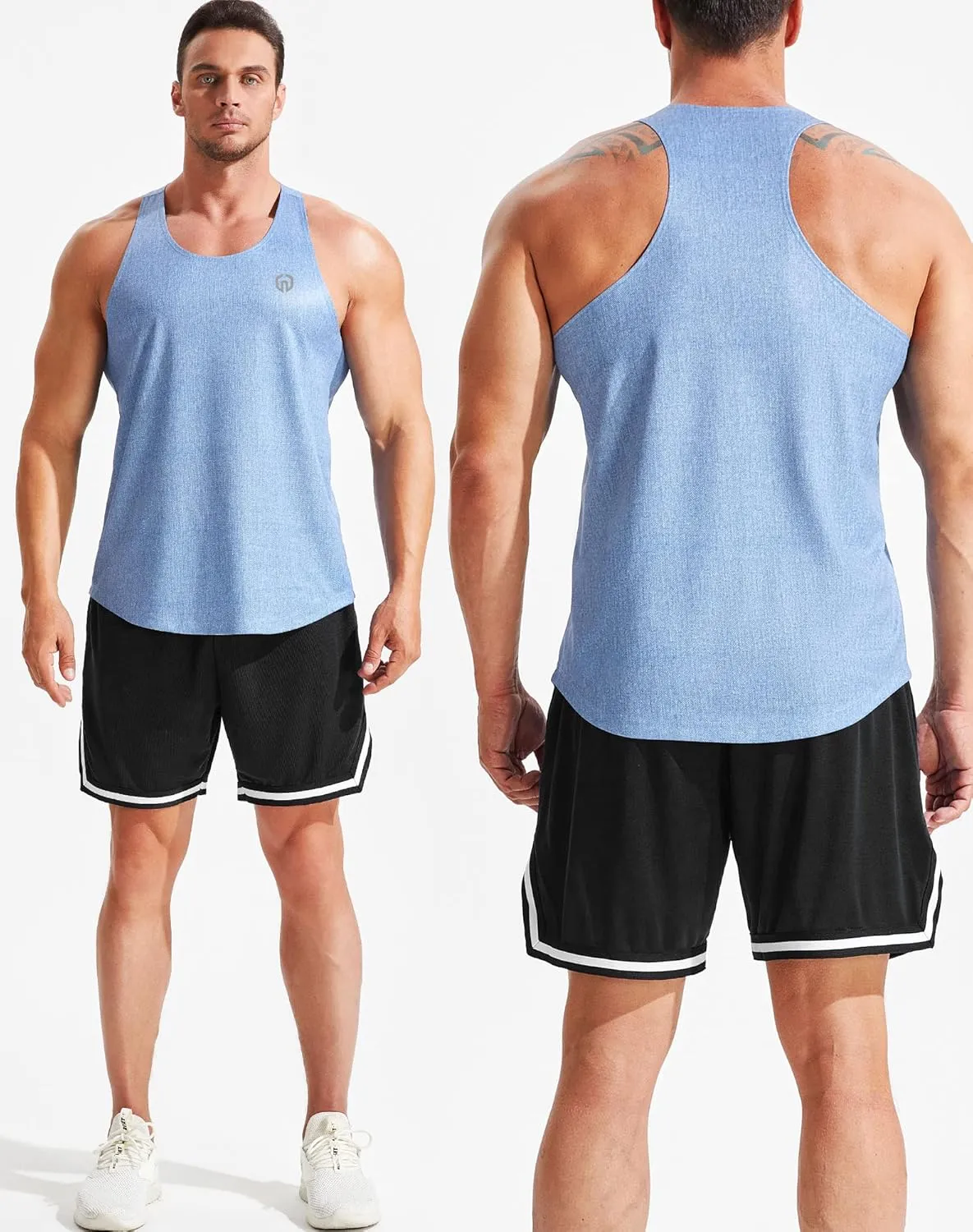 NELEUS Men's Workout Running Tank Top Sleeveless Gym Athletic Shirts