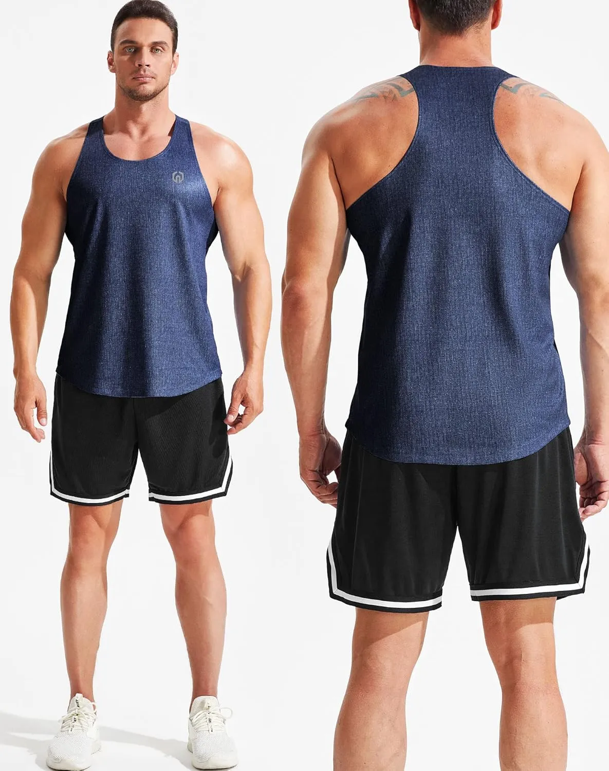NELEUS Men's Workout Running Tank Top Sleeveless Gym Athletic Shirts