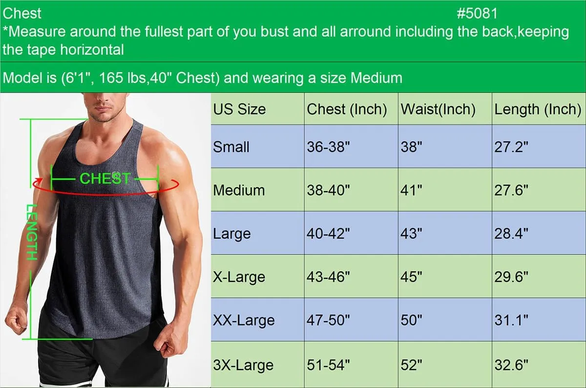 NELEUS Men's Workout Running Tank Top Sleeveless Gym Athletic Shirts