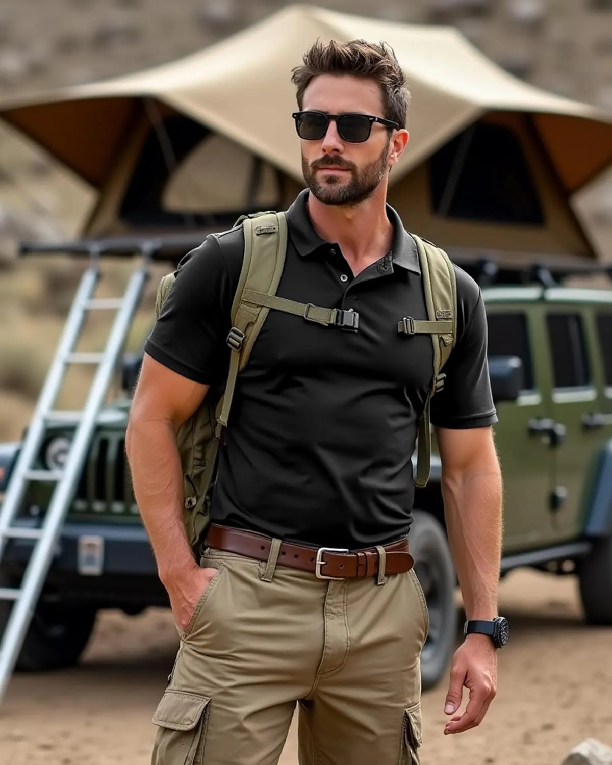 NY Threads Mens Polo Shirt Short Sleeves Quick Dry Performance Tactical Pique Jersey Golf Shirt