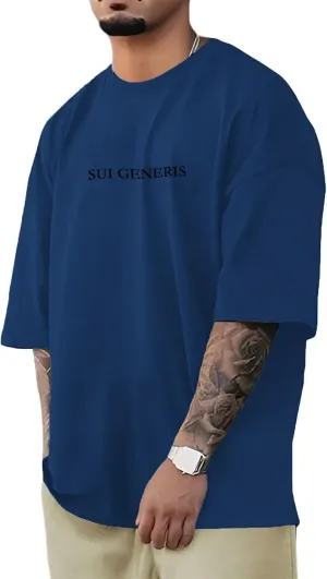 Opomelo Men's Fashion Athletic T-Shirt Oversized Workout Short Sleeve Shirt Casual Crew Neck Cotton Tee