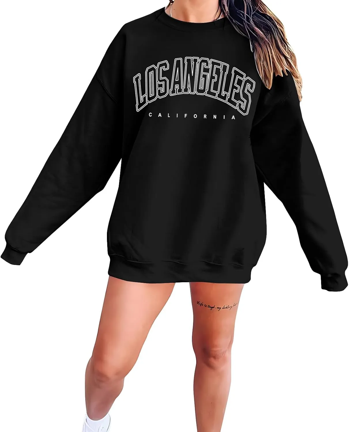 Oversized Usa Sweatshirt Women: Patriotic Tshirt 4th July Shirt Long Sleeve Casual Pullover Tops