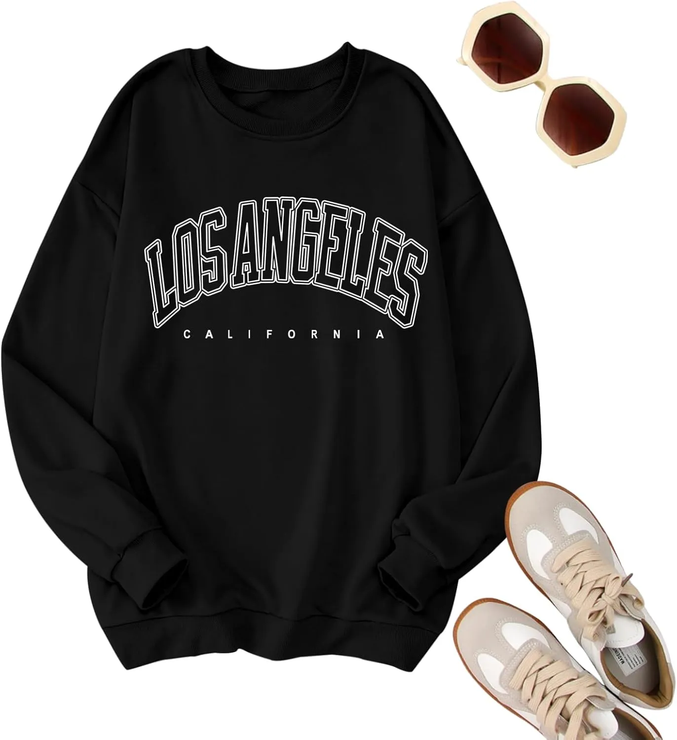Oversized Usa Sweatshirt Women: Patriotic Tshirt 4th July Shirt Long Sleeve Casual Pullover Tops