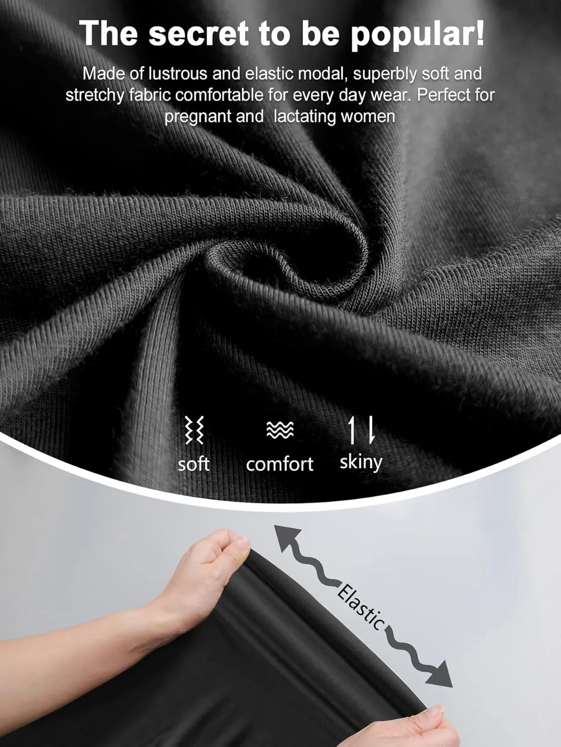 PARNIXS Summer Women's Maternity Tank Top Comfy Sleeveless Maternity Clothes (3 pcs)